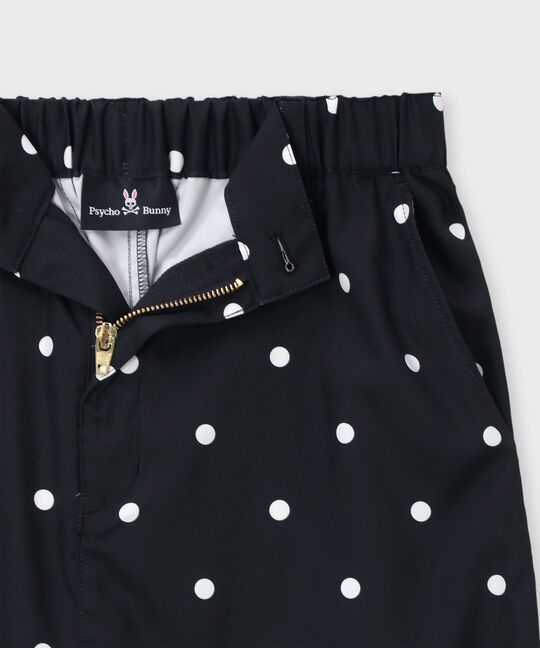 [WOMEN]ポケットバニー ドットストレッチフレアスカート