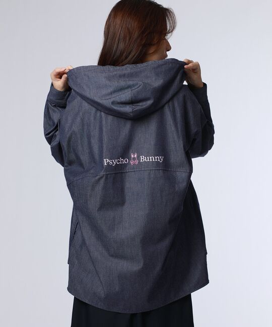 [WOMEN]BUNNY デニムフードシャツ