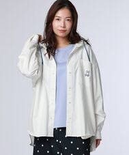 [WOMEN]BUNNY デニムフードシャツ