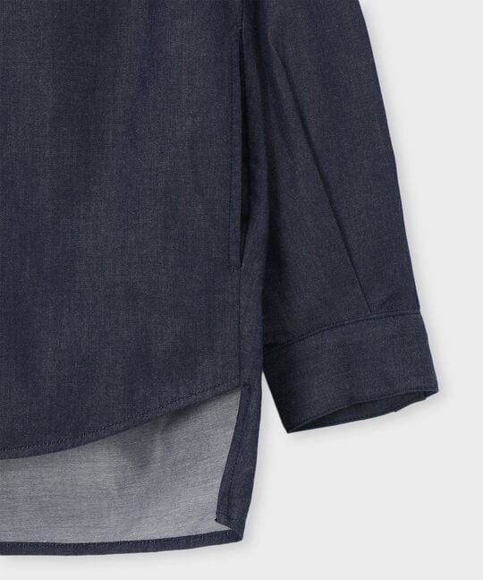 [WOMEN]BUNNY デニムフードシャツ