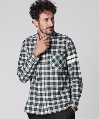 [WEB限定]スリーブライン 　チェックシャツ