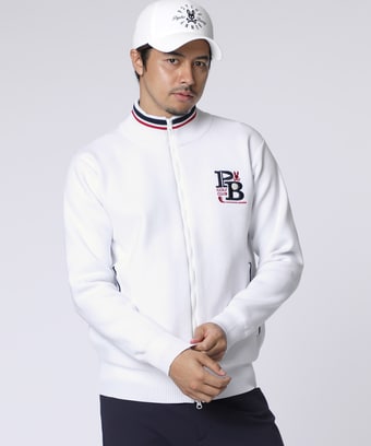 [GOLF]ゴルフクラブ　 フルジップニットカーディガン