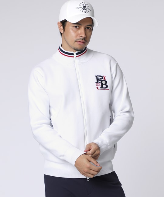 [GOLF]ゴルフクラブ フルジップニットカーディガン