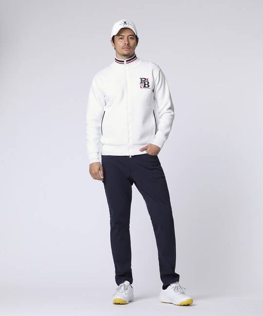 [GOLF]ゴルフクラブ フルジップニットカーディガン