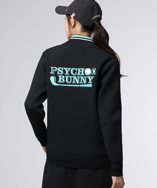 [GOLF][WOMEN]ゴルフクラブ フルジップニットカーディガン