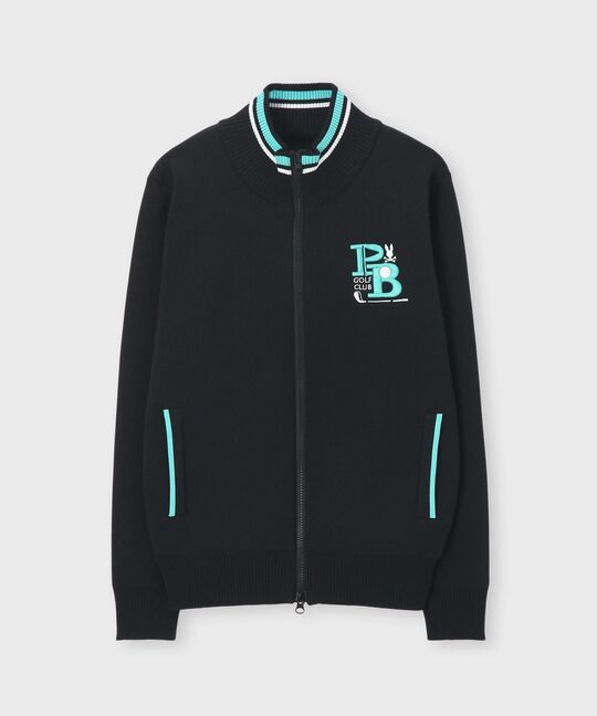 [GOLF][WOMEN]ゴルフクラブ フルジップニットカーディガン