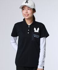 [GOLF][WOMEN]ドライミックス鹿の子 ポケットバニーポロシャツ
