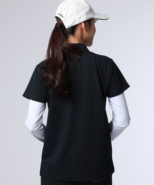 [GOLF][WOMEN]ドライミックス鹿の子 ポケットバニーポロシャツ