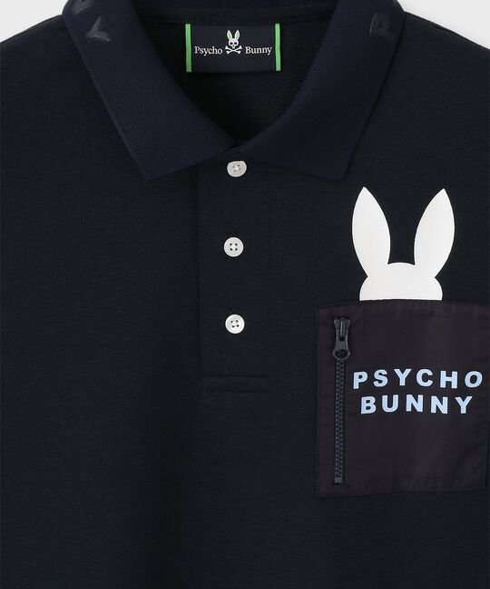 [GOLF][WOMEN]ドライミックス鹿の子 ポケットバニーポロシャツ