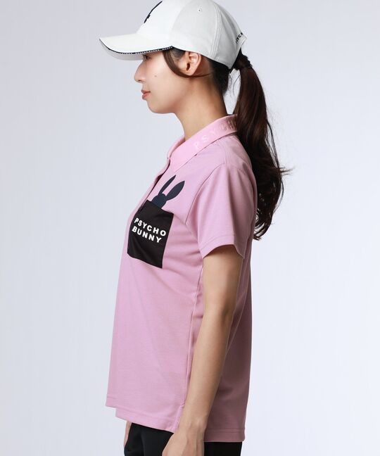 [GOLF][WOMEN]ドライミックス鹿の子 ポケットバニーポロシャツ