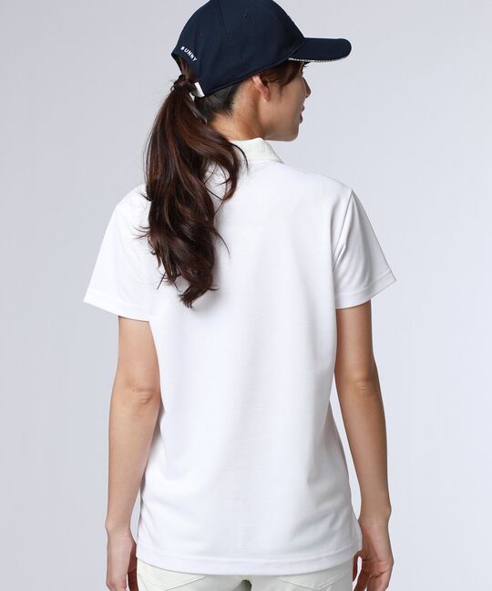 [GOLF][WOMEN]ドライミックス鹿の子 ポケットバニーポロシャツ