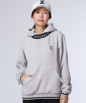 [GOLF][WOMEN]膨れジャガード 　総柄PSYパーカ