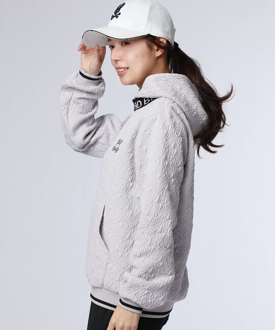 [GOLF][WOMEN]膨れジャガード 総柄PSYパーカ