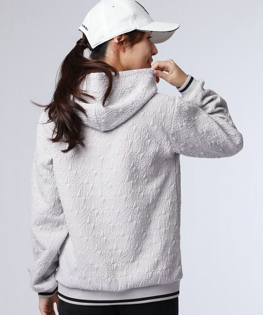 [GOLF][WOMEN]膨れジャガード 総柄PSYパーカ