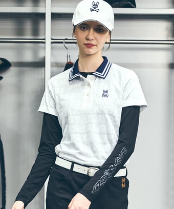 [GOLF][WOMEN]オリジナルジャガード　 BUNNYポロシャツ