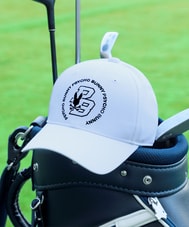 [GOLF]サークルロゴ刺繍 メッシュ素材キャップ