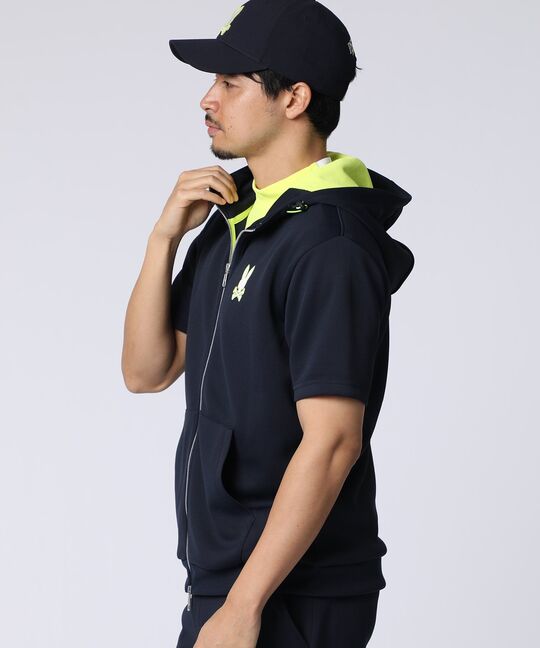 [GOLF]コントラストシグネチャーロゴ 半袖パーカ