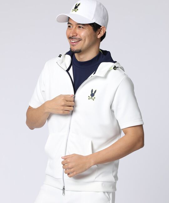 [GOLF]コントラストシグネチャーロゴ 半袖パーカ