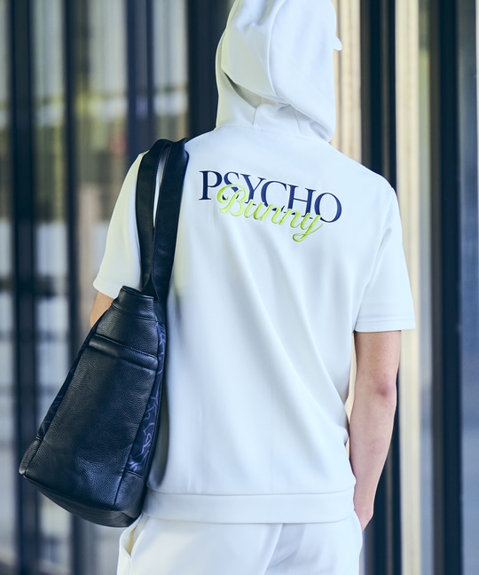 [GOLF]コントラストシグネチャーロゴ 半袖パーカ