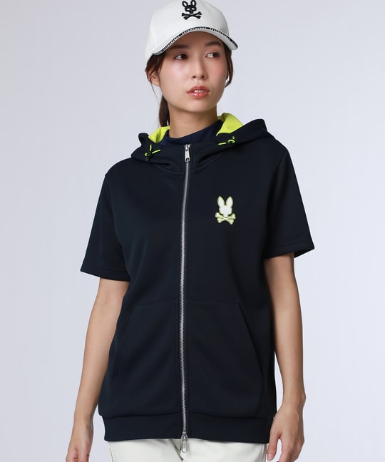 [GOLF][WOMEN]コントラストシグネチャーロゴ 半袖パーカ