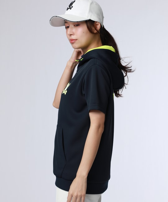 [GOLF][WOMEN]コントラストシグネチャーロゴ 半袖パーカ