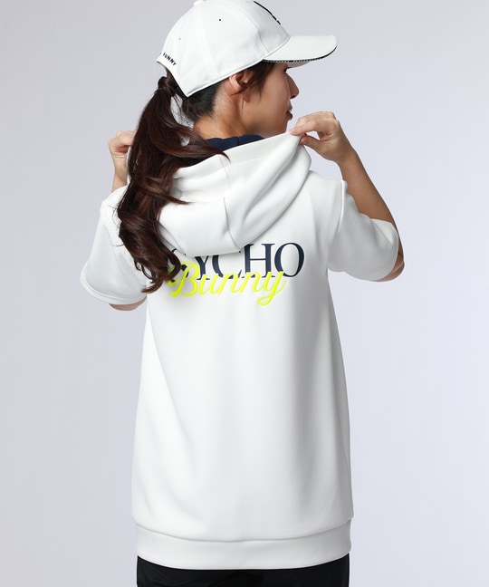 [GOLF][WOMEN]コントラストシグネチャーロゴ 半袖パーカ