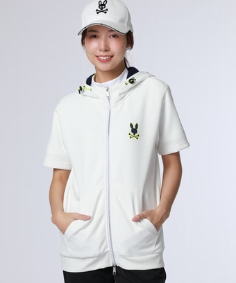 [GOLF][WOMEN]コントラストシグネチャーロゴ 半袖パーカ