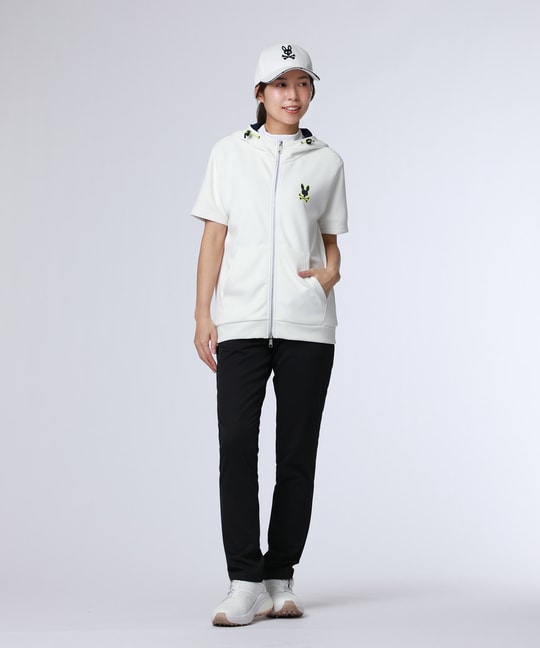 [GOLF][WOMEN]コントラストシグネチャーロゴ 半袖パーカ