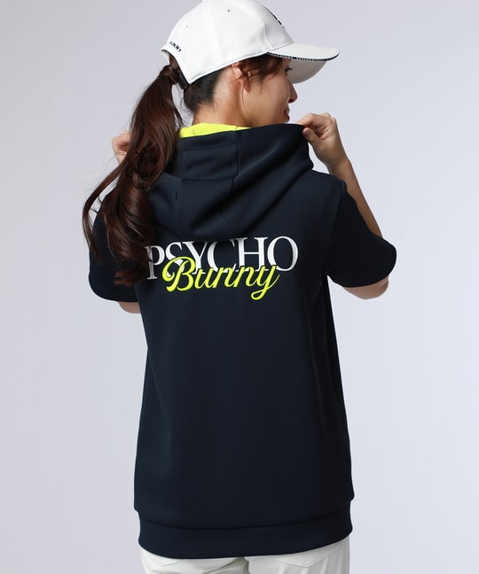 [GOLF][WOMEN]コントラストシグネチャーロゴ 半袖パーカ