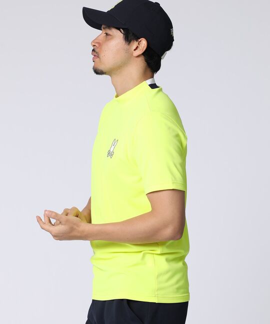 [GOLF]コントラストシグネチャーロゴ モックネックＴシャツ