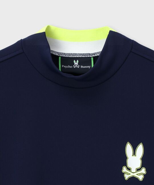 [GOLF]コントラストシグネチャーロゴ モックネックＴシャツ