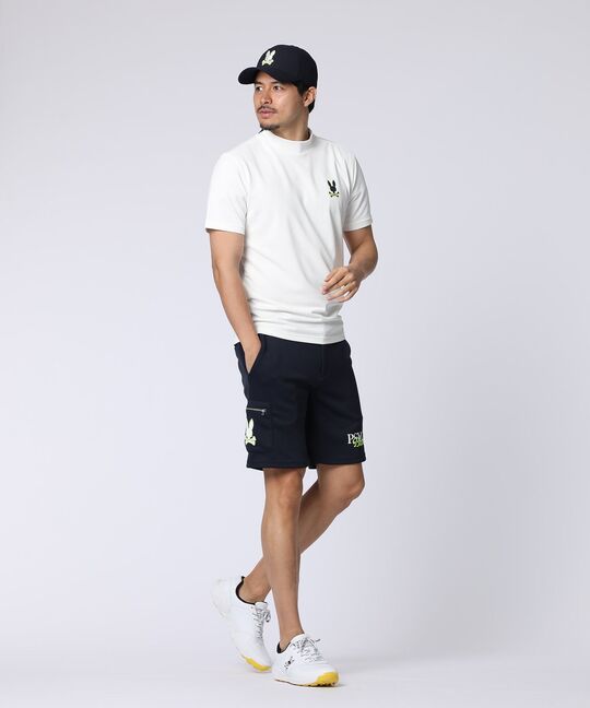 [GOLF]コントラストシグネチャーロゴ モックネックＴシャツ