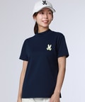 [GOLF][WOMEN]コントラストシグネチャーロゴ モックネックＴシャツ