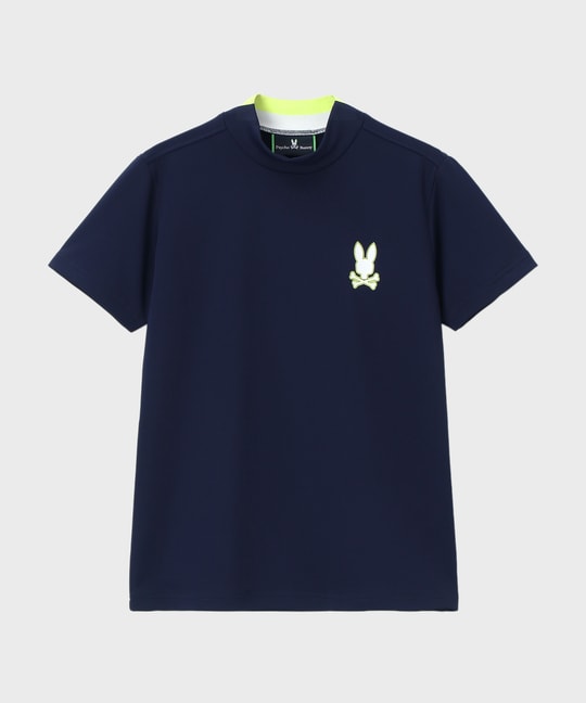 [GOLF][WOMEN]コントラストシグネチャーロゴ モックネックＴシャツ