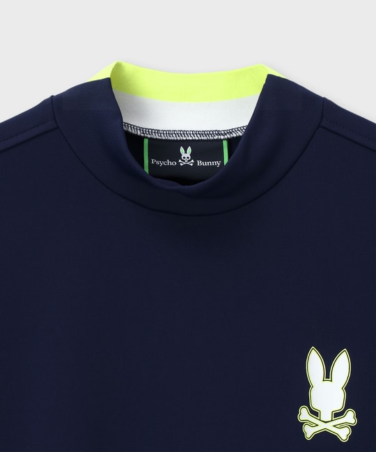 [GOLF][WOMEN]コントラストシグネチャーロゴ モックネックＴシャツ