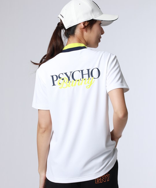 [GOLF][WOMEN]コントラストシグネチャーロゴ モックネックＴシャツ