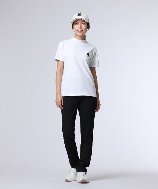 [GOLF][WOMEN]コントラストシグネチャーロゴ モックネックＴシャツ