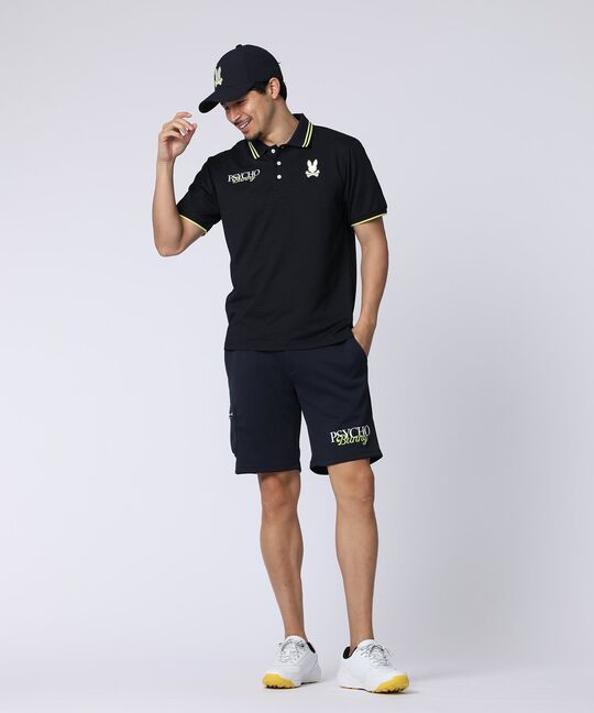 [GOLF]ドライミックス鹿の子 コントラストロゴポロシャツ