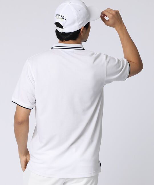 [GOLF]ドライミックス鹿の子 コントラストロゴポロシャツ