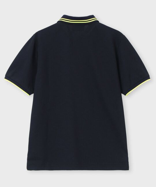 [GOLF]ドライミックス鹿の子 コントラストロゴポロシャツ