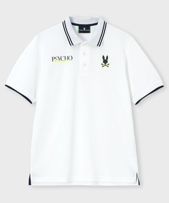 [GOLF]ドライミックス鹿の子 コントラストロゴポロシャツ