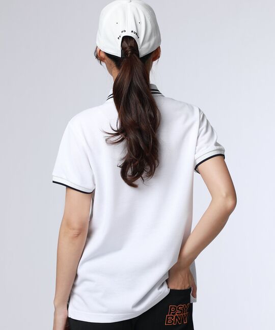 [GOLF][WOMEN]ドライミックス鹿の子 カラーアクセントポロシャツ