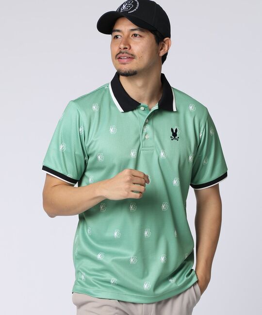 [GOLF]カレッジモノグラムプリント ポロシャツ