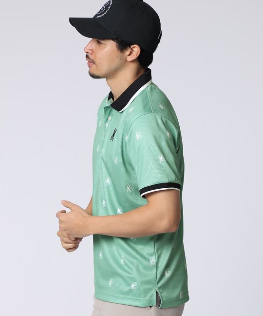 [GOLF]カレッジモノグラムプリント ポロシャツ