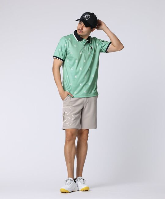 [GOLF]カレッジモノグラムプリント ポロシャツ