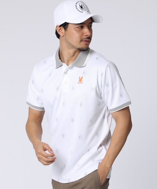 [GOLF]カレッジモノグラムプリント ポロシャツ