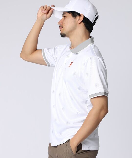 [GOLF]カレッジモノグラムプリント ポロシャツ