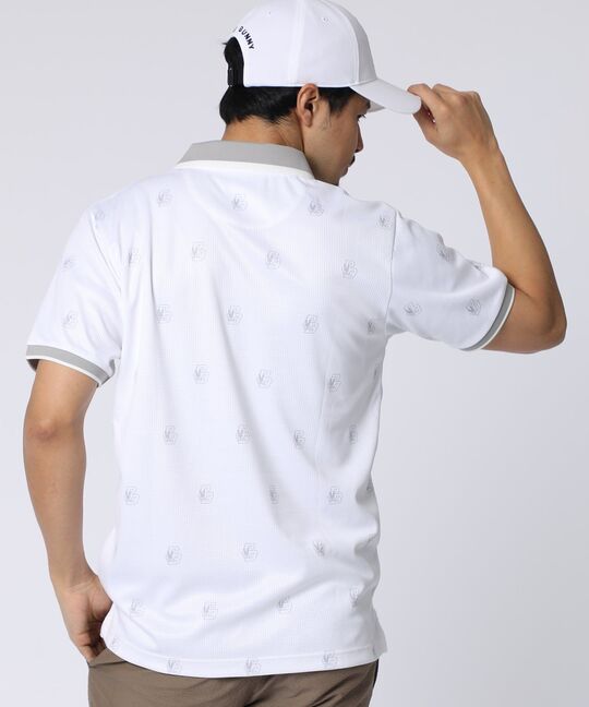 [GOLF]カレッジモノグラムプリント ポロシャツ