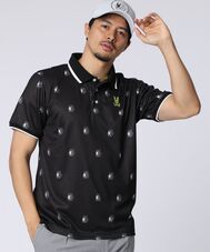 [GOLF]カレッジモノグラムプリント ポロシャツ