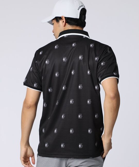 [GOLF]カレッジモノグラムプリント ポロシャツ